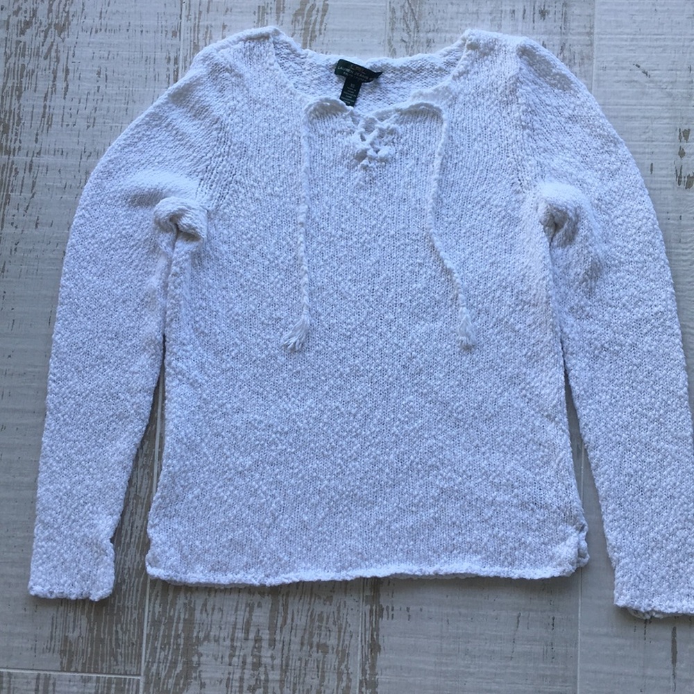 Lauren Ralph Lauren Crisp White Pullover Top